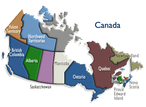 Regionally in Canada